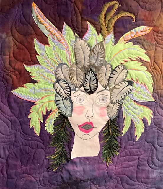 Green Leaves Flower Girl